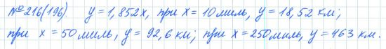 Ответ к задаче № 216 (196) - Рабочая тетрадь Макарычев Ю.Н., Миндюк Н.Г., Нешков К.И., гдз по алгебре 7 класс